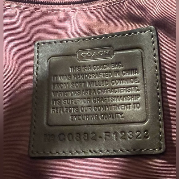 VTG Coach Pebbled Leather Shoulder Bag in Chocolate (Dk brown) - Picture 9 of 13